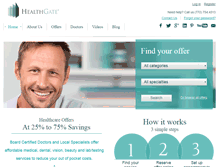 Tablet Screenshot of healthgate.com